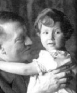 Adolf Hitler With Toddler Daughter Ann