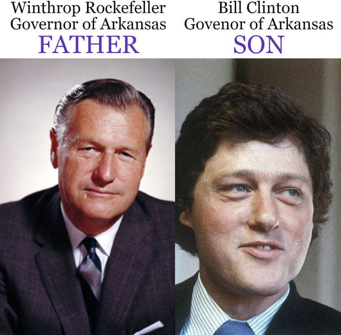 Bill Clinton Is The Son of Arkansas Governor Winthrop Rockefeller